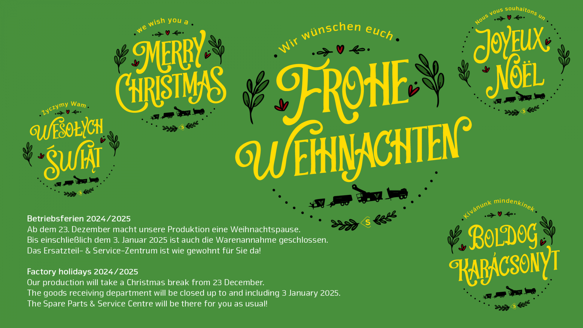 Weihnachtsgrüße 2024