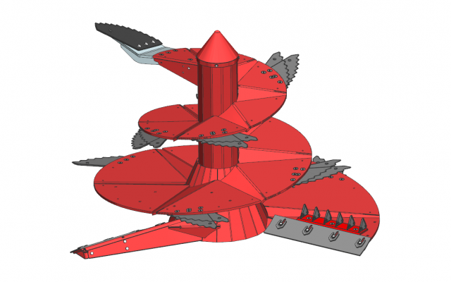 Verti-Mix, Mischschnecke Hackfruchtmesser 